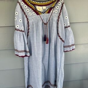 Yarn Embellished Tunic Dress-Maeve-small